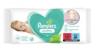 Pampers Baby Wipes Sensitive Ανταλλακτικά Μωρομάντηλα 52 Τεμάχια