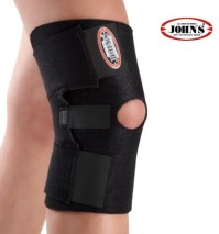 Johns 120147 Επιγονατίδα με Οπή σε Μαύρο χρώμα LARGE- XL 1τμχ