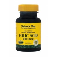NATURES PLUS FOLIC ACID 800 MCG TABLETS 90