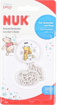 Nuk Αλυσίδα Πιπίλας Disney Winnie The Poo Grey 1τμχ