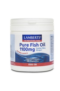 Lamberts Pure Fish Oil 1100MG για τη Διατήρηση της Υγείας της Καρδιάς με Ωμέγα 3, 180caps