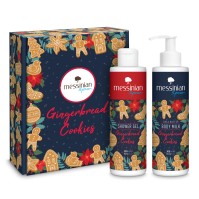 Messinian Spa Gingerbread Cookies Box 1 Shower Gel Body  Αφρόλουτρο + Γαλάκτωμα Σώματος 300ml + Milk 300ml