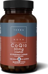 TerraNova CoQ10 30mg Complex Συμπλήρωμα Διατροφής Για Το Κυκλοφορικό & Την Καρδιά, 50 caps