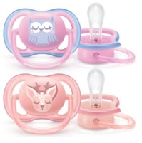 AVENT ULTRA AIR PACIFIER ΠΙΠΙΛΑ ΣΙΛΙΚΟΝΗΣ 0-6Μ ΚΟΡΙΤΣΙ (2ΤΕΜ)