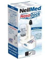 NeilMed NasaDock Plus Drying Stand with Sachet Storage Βάση Υγιεινής Αποθήκευσης Συσκευής Ρινικών Πλύσεων, 1τεμ