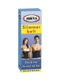 Johns 120150 Slimmer Belt Ζώνη Αδυνατίσματος Neoprene Μαύρη, Extra Large