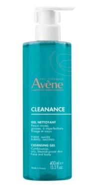 Avène Cleanance Gel Καθαρισμού Nettoyant, Καθαρισμός Προσώπου/Σώματος για Λιπαρά Δέρματα, 400ml