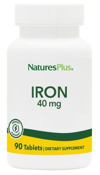 Natures Plus High Potency Iron 40mg Συμπλήρωμα Διατροφής Σιδήρου 90tabs