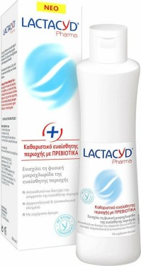 Lactacyd Plus Intimate Wash with Prebiotics Καθαριστικό Της Ευαίσθητης Περιοχής Με Πρεβιοτικά 250ml