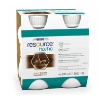 Nestle Resource HP/HC Σοκολάτα Υπερπρωτεϊνικό & Υπερθερμιδικό Συμπλήρωμα Διατροφής 4x200ml