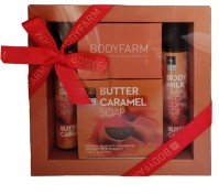 Bodyfarm Butter Caramel Mini Σετ Περιποίησης με Αφρόλουτρο Καραμέλα Βουτύρου 50ml & Γαλάκτωμα Καραμέλα Βουτύρου 50ml & Σαπούνι Καραμέλα Βουτύρου 110gr