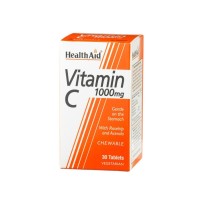 HEALTH AID VIT C 1000MG Μασώμενη 30TABS