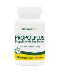 Natures Plus Propolplus Ενίσχυση Ανοσοποιητικό με Πρόπολη 60 Μαλακές Κάψουλες