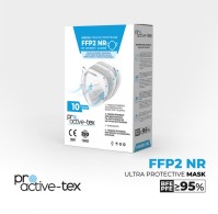 Μάσκα FFP2 KN95 Pro Active-Tex Λευκή (10 τεμ)