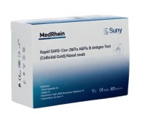 MedRhein SunyBio Rapid Test Sars-CoV-2 & Flu A & Flu B Antigen Τεστ Αντιγόνου Ανίχνευσης COVID-19 & Γρίπης Α/Β (5 τεμάχια)