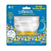 Dr. Browns No-Slip Suction Bowls Αντιολισθητικά Μπολ Φαγητού με Βεντούζα, 2τμχ