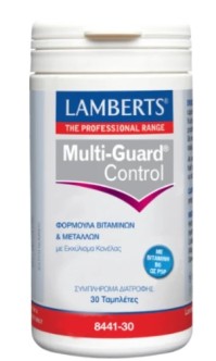 Lamberts Multi-Guard® Sugar Control – Πολυβιταμινούχο για Μεταβολισμό & Σάκχαρο 30 Ταμπλέτες