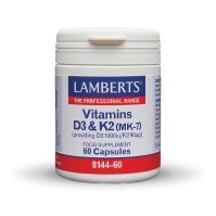 Lamberts Vitamin D3 & K2 – Συμπλήρωμα Διατροφής με Βιταμίνη D και Βιταμίνη K2, 60 κάψουλες