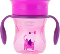 Chicco Παιδικό Ποτηράκι Perfect από Πλαστικό Ροζ 200ml για 12m+