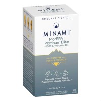 Minami MorEPA Platinum Συμπλήρωμα Διατροφής Με Ωμέγα-3 Λιπαρά Οξέα 60 μαλακές κάψουλες