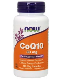 Now Foods CoQ10 30mg Συνένζυμο Q10 για Ενέργεια & Αντιοξειδωτική Προστασία 120 Veg Capsules