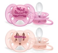 Avent Πιπίλες Ultra Soft Σιλικόνης 6-18Μ, Σετ Των 2