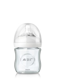 Philips Avent SCF051/17 Natural Γυάλινο Μπιμπερό Θηλή Ροής για Νεογνά, 120ml