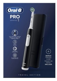 Oral-B Pro Series 1 Ηλεκτρική Οδοντόβουρτσα Μαύρη με Θήκη Ταξιδίου, 1 τεμ