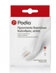 Podia Soft Protection Tube Polymer Gel Κύλινδρος Γέλης Προστασίας Δακτύλων Small, 2τμχ
