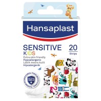 Hansaplast Kids Sensitive Αυτοκόλλητα Επιθέματα για Παιδιά, για την Κάλυψη & Προστασία Μικρών Πληγών, σε 2 Διαφορετικά Μεγέθη 20 Strips