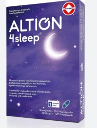 Altion 4 Sleep Συμπλήρωμα Διατροφής Για Την Βελτίωση Ύπνου, 30 Κάψουλες