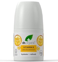 Dr.Organic Αποσμητικό με Βιταμίνη E – Roll-On για Ευαίσθητο & Ξηρό Δέρμα 50ml