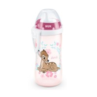 NUK Kiddy Cup Disney Classic Βambi Ελαφάκι Ροζ 12m+ Παγουράκι με Ρύγχος, 300 ml
