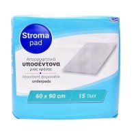 Stroma Pad Υποσέντονα Ακράτειας 60cm x 90cm 15τμχ