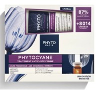 Phyto Phytocyane Θεραπεία Τριχόπτωσης για Γυναίκες Εμμηνόπαυσης 12x5ml + Δώρο Σαμπουάν 100ml