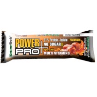 NatureTech Power Pro Plus No Sugar Bar Μπάρα με 31% Πρωτεΐνη & Γεύση Caramel Smoothie 80gr