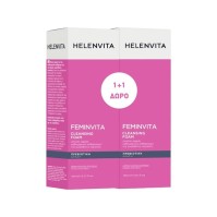 Helenvita Femin Vita Cleansing Foam ειδικός αφρός για τον εύκολο καθαρισμό και την περιποίηση της ευαίσθητης περιοχής 150ml 1+1 ΔΩΡΟ