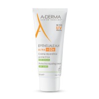 A-Derma Epitheliale A.H. Duo Αναπλαστική Κρέμα Προσώπου Ημέρας με SPF50 για Ευαίσθητες Επιδερμίδες κατά των Ατελειών με Υαλουρονικό Οξύ 100ml