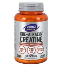 Now Foods Kre-Alkalyn Creatine Υποστήριξη Μυϊκής Δύναμης & Αντοχής 120 Caps