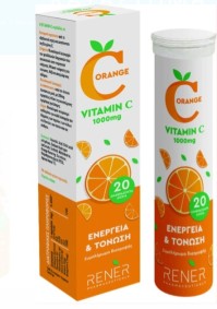Rener C-Orange Συμπλήρωμα διατροφής με Βιταμίνη C1000mg 20 Αναβράζοντα