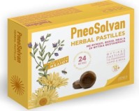 Rener Pneosolvan Herbal Pastilles Φυτικές Παστίλιες για Πονεμένο Λαιμό & Βήχα με Μελιού, 24 τεμάχια