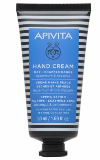 Apivita Hand Cream Dry Chapped Hands Hypericum & Beeswax Κρέμα Περιποίησης Χεριών 50ml