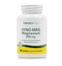 Natures Plus Dyno-Mins Magnesium 300mg Οργανικό Μαγνήσιο Υψηλής Απορρόφησης 30tabs