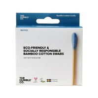 THE HUMBLE CO. NATURAL COTTON SWABS - 100PCS - BLUE