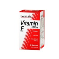 Health Aid Vitamin E 200iu Συμπλήρωμα Διατροφής με Φυσική Βιταμίνη Ε, 60caps