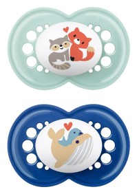 Mam Original Ορθοδοντική Πιπίλα Σιλικόνης με Θηλή Skinsoft 150SB για 6-16 μηνών Μπλε, 2τμχ