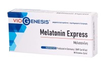 VIOGENESIS Melatonin Express, Συμπλήρωμα Διατροφής Μελατονίνης σε Δισκία- Ζελέ - 30tabs