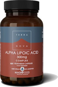 TerraNova Alpha Lipoic Acid 300mg Συμπλήρωμα Διατροφής με Α-Λιποικό Οξύ 100 Κάψουλες
