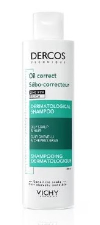 Vichy Dercos Oil Correct Shampoo Σαμπουάν Για Τη Ρύθμιση Της Λιπαρότητας 200ml