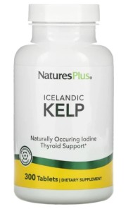 Natures Plus Kelp Συμπλήρωμα Διατροφής για τη φυσιολογική ανάπτυξη και την υγεία του δέρματος, των μαλλιών, των νυχιών, των οστών και των μυών 300 tabs.